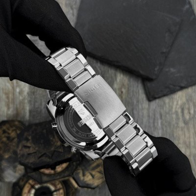 Skmei 1389SI Silver-Black-Silver