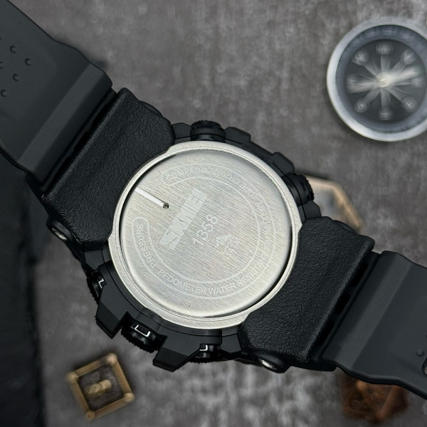 Чоловічий годинник Skmei 1358 Black Smart Watch Compass фото 9