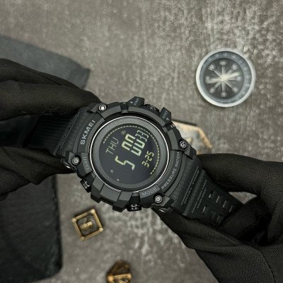 Skmei 1358 Black Smart Watch Compass