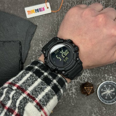 Skmei 1358 Black Smart Watch Compass