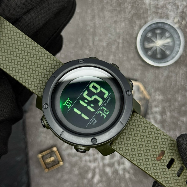 Чоловічий годинник Skmei 1426AGBK Army Green-Black фото 4