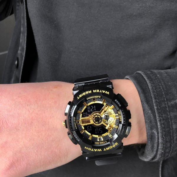 Мужские часы Skmei 1688 Black-Gold фото 4