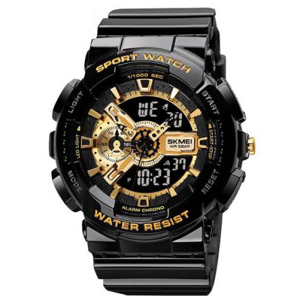 Мужские часы Skmei 1688 Black-Gold фото 1