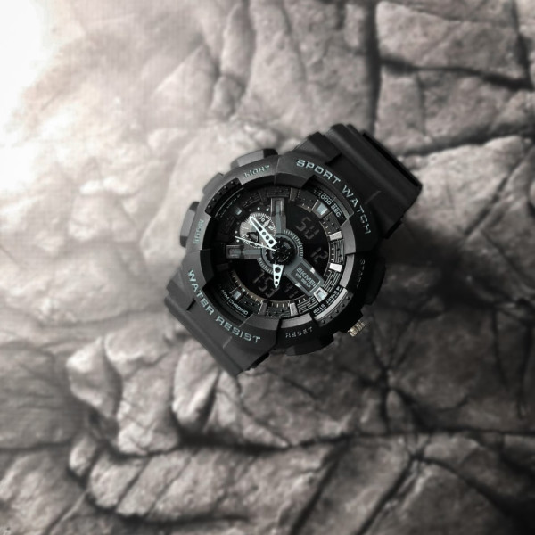 Чоловічий годинник Skmei 1688 All Black. фото 6