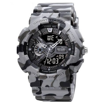 Мужские часы Skmei 1688CMGY Camo Gray.