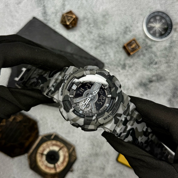 Мужские часы Skmei 1688CMGY Camo Gray. фото 7