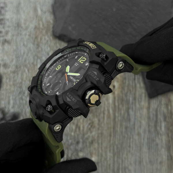 Мужские часы Skmei 1155 Black-Military фото 7