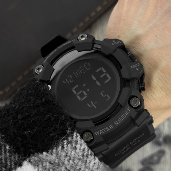 Чоловічий годинник Skmei 1968 All Black фото 4