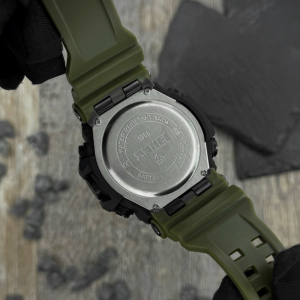 Чоловічий годинник Skmei 1968 Military-Black фото 11