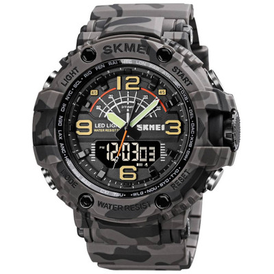 Мужские часы Skmei 1617 Gray-Military