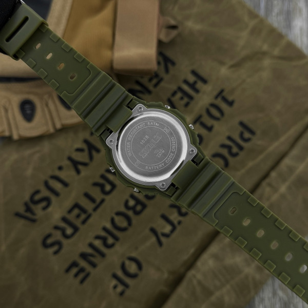 Чоловічий годинник Skmei 1628 Military-Black фото 7