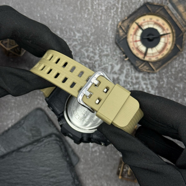 Чоловічий годинник Skmei 1384 Black-Khaki Wrisband фото 6