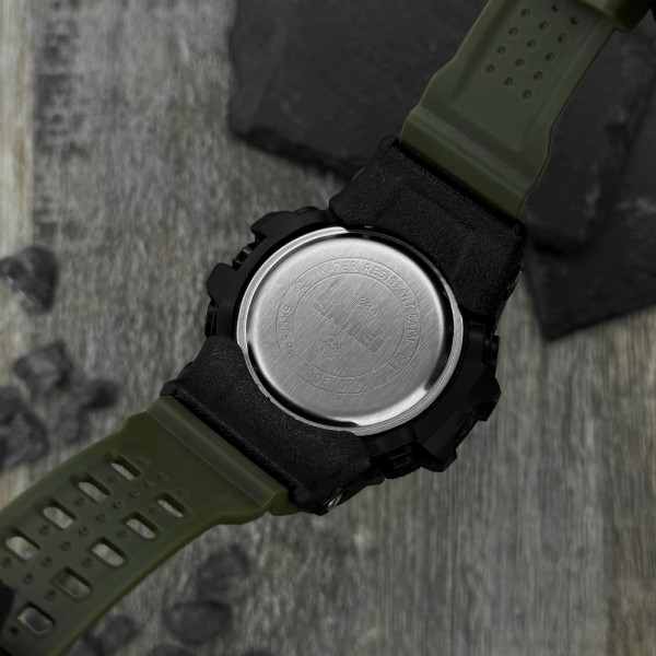 Чоловічий годинник Skmei 1384 Black-Military Wrisband фото 9