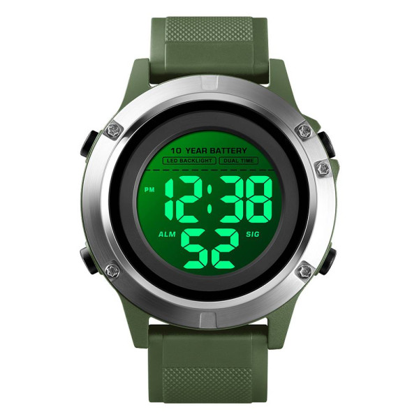 Мужские часы Skmei 1518 Black-Military Wrisband фото 1