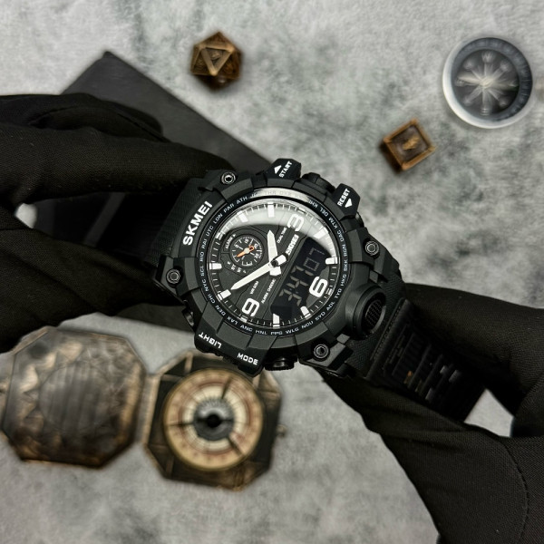 Чоловічий годинник Skmei 1586 Black фото 4
