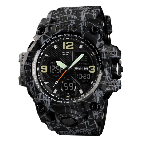 Мужские часы Skmei 1155 Black-Gray фото 1