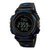 Чоловічий годинник Skmei 1290BU Black-Blue Smart Watch + Compass фото 2