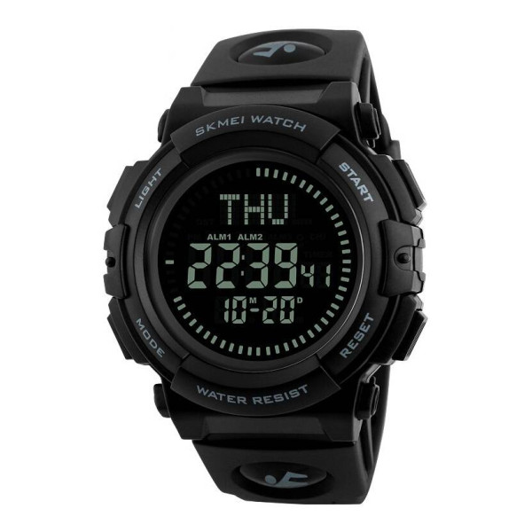 Мужские часы Skmei 1290BK All Black Smart Watch + Compass фото 1