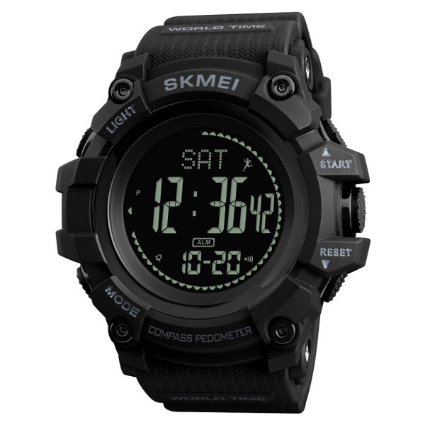 Мужские часы Skmei 1356BK Black+Compass фото 1