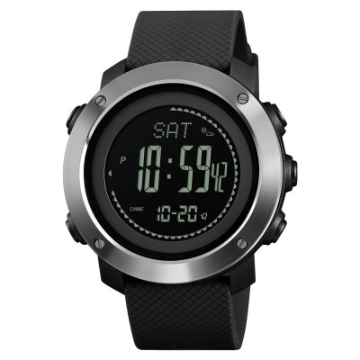 Чоловічий годинник Skmei 1418BK Black + Compass