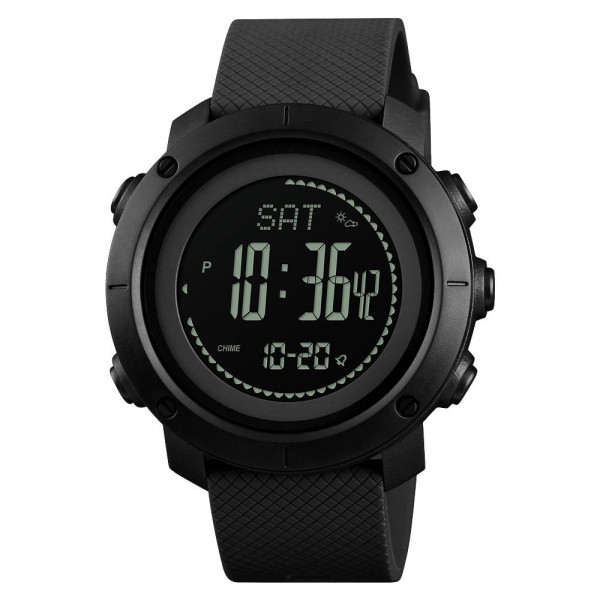 Мужские часы Skmei 1427BK Black + Compass фото 1