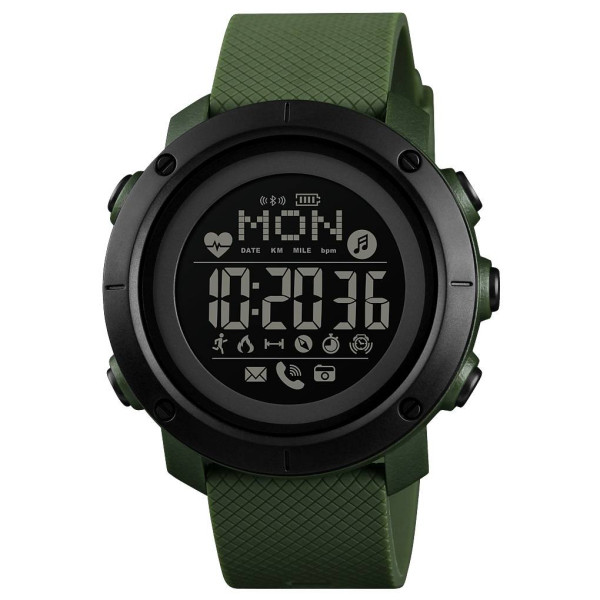 Чоловічий годинник Skmei 1512AG Army Green Smart Watch + Compass фото 1