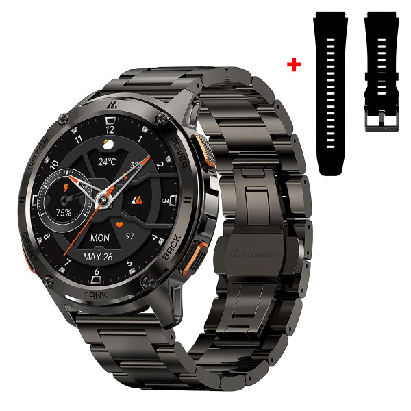 Тактические Умные Часы Kospet TANK T3 Black Special Edition + Спортивные Режимы, Водозащита, Звонки фото 1
