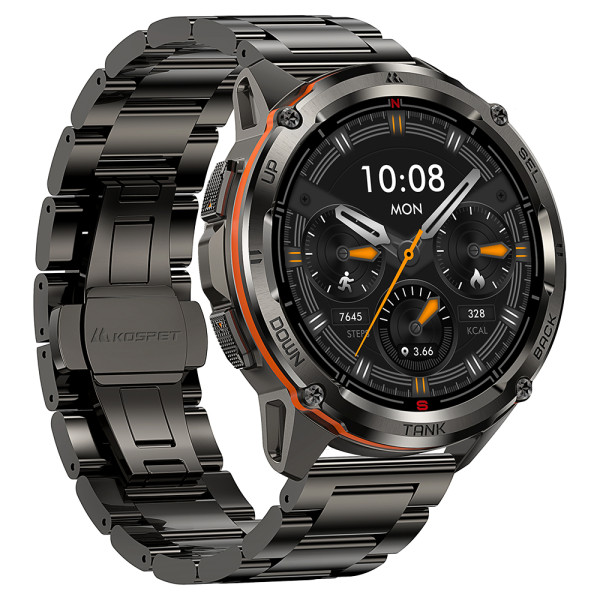 Тактичний Розумний Годинник з Компасом Kospet TANK T3 ULTRA Black Special Edition + GPS, Спортивні Режими, Водозахист, Дзвінки фото 6