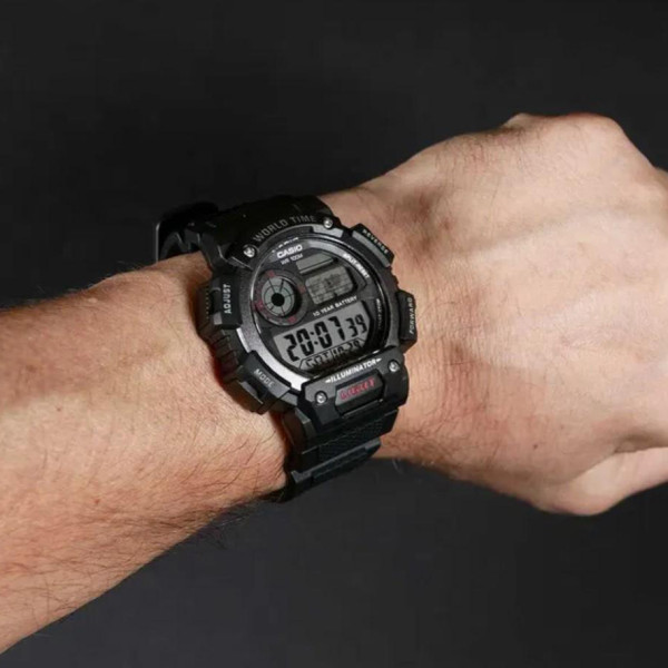 Мужские часы Casio AE-1400WH-1A фото 5