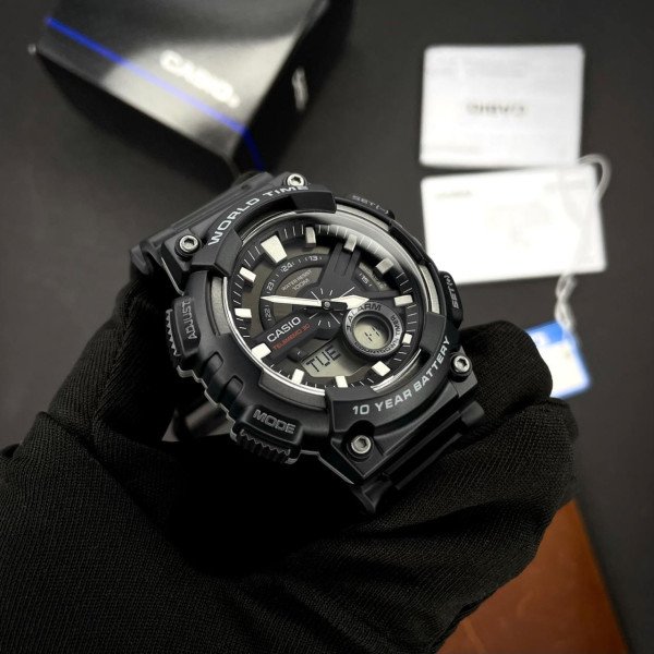 Чоловічий годинник Casio AEQ-110W-1A фото 4