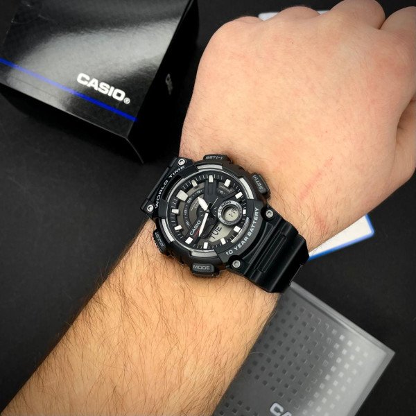 Чоловічий годинник Casio AEQ-110W-1A фото 3