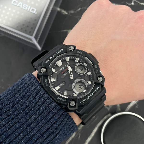 Чоловічий годинник Casio AEQ-120W-1A фото 3