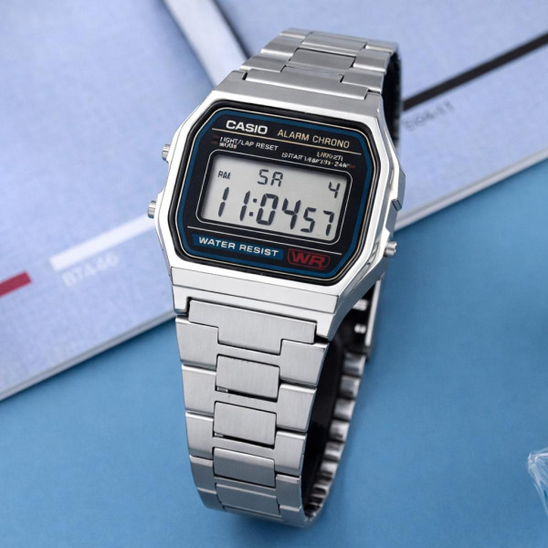 Чоловічий годинник Casio A158WA-1D фото 5