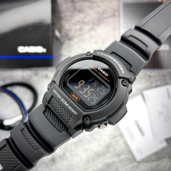 Чоловічий годинник Casio W-219H-8B фото 5