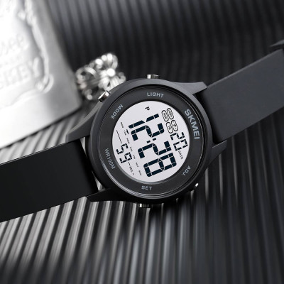 Skmei 1758BKBKWT Black Black White