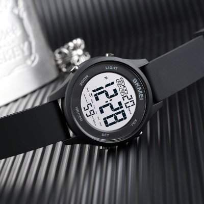 Skmei 1758BKBKWT Black Black White