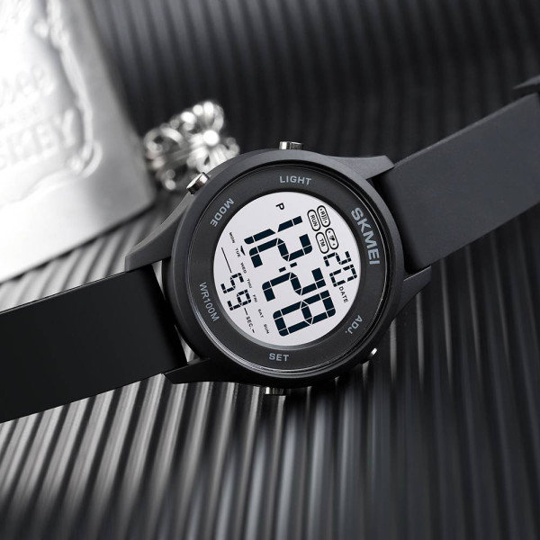 Чоловічий годинник Skmei 1758BKBKWT Black Black White фото 5