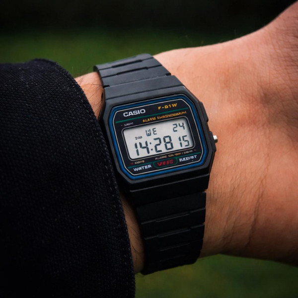 Мужские часы Casio F-91W-1D фото 9