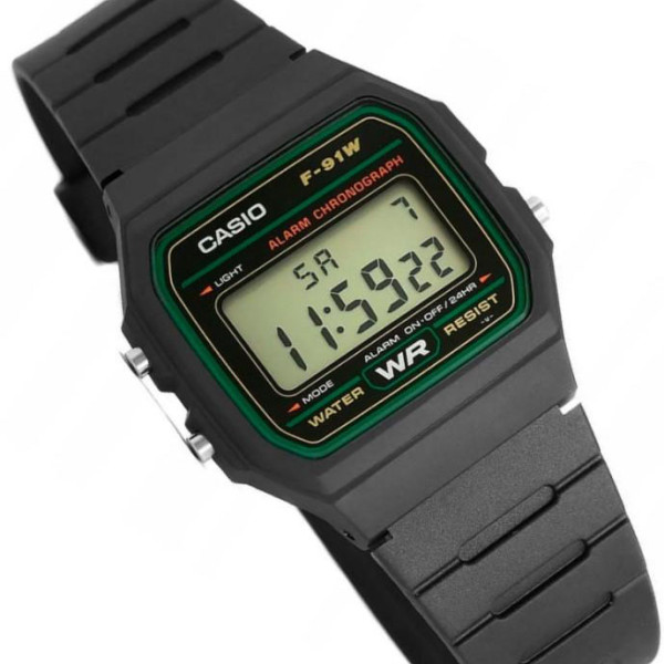 Чоловічий годинник Casio F-91W-3 фото 3