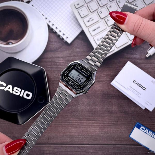 Мужские часы Casio A168WGG-1A фото 7