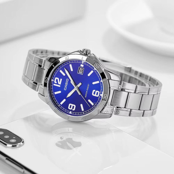 Чоловічий годинник Casio MTP-V004D-2B фото 5