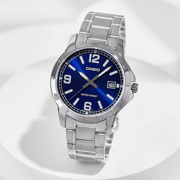 Чоловічий годинник Casio MTP-V004D-2B фото 6