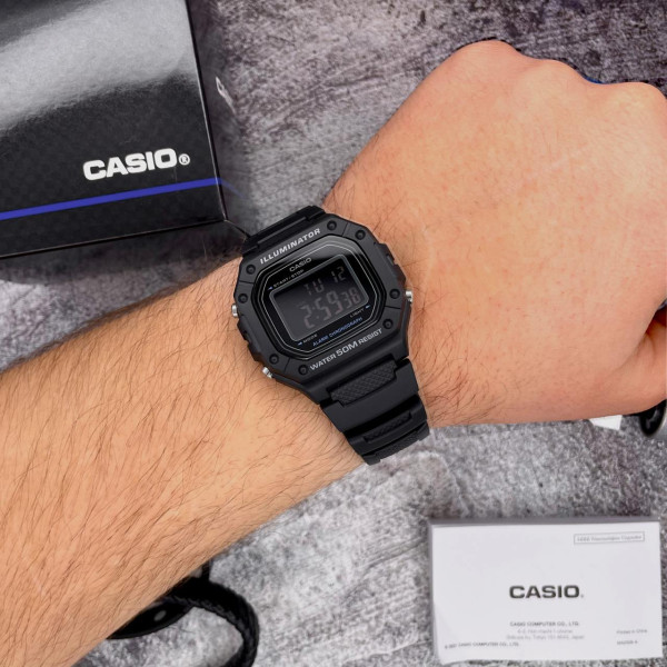 Чоловічий годинник Casio W-218H-1B фото 3