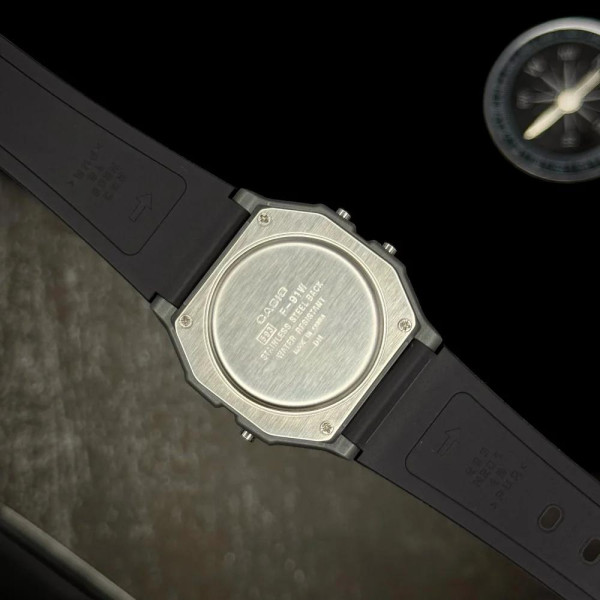 Чоловічий годинник Casio F-91WM-1B фото 6