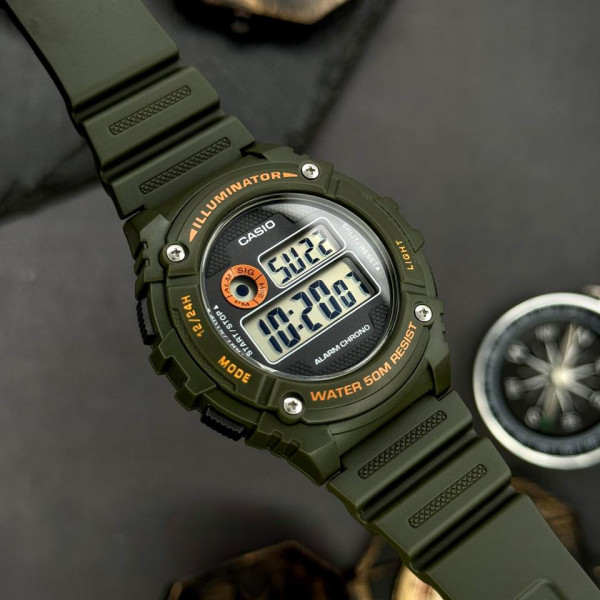 Чоловічий годинник Casio W-216H-3B фото 4