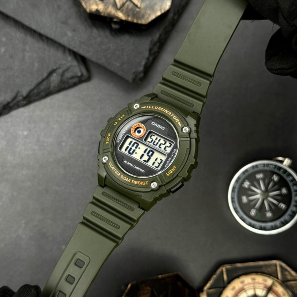 Чоловічий годинник Casio W-216H-3B фото 6