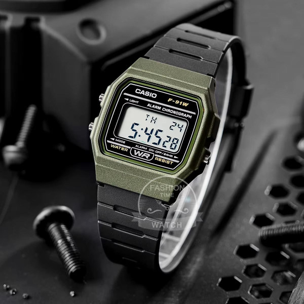 Мужские часы Casio F-91WM-3A фото 6