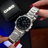 Класичний Чоловічий годинник Casio AMW-880D-1A стальний, водонепроникний, Японія фото 6