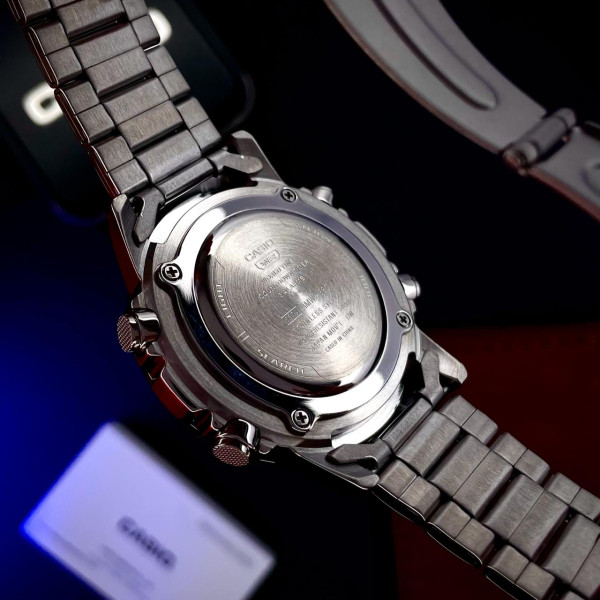 Класичний Чоловічий годинник Casio AMW-880D-1A стальний, водонепроникний, Японія фото 9