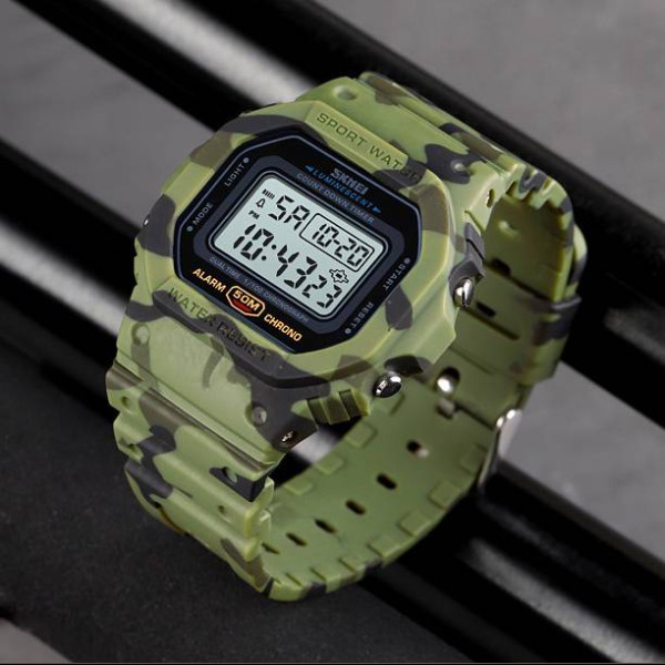 Мужские часы Skmei 1628CMGN Camo Green фото 5